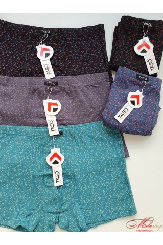 Мужские боксеры с классической резинкой из хлопка Taso 5699